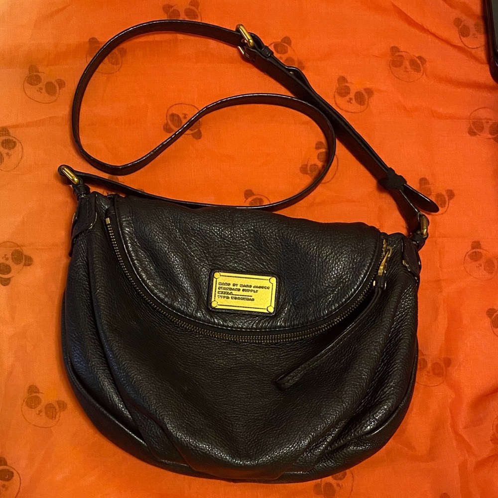 Black Leather Shoulder Bag